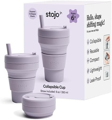 Collapsible Travel Cup - Sage Green, 12oz / 355ml - Leak-Proof Reusable To-Go Pocket Size Silicone Bottle