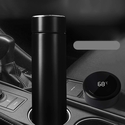 Water Bottle with LED Temperature Display,Double Walled Vacuum Insulated Water Bottle,Stainless Steel Sports Automotive