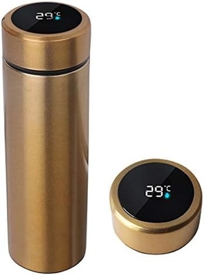 Water Bottle with LED Temperature Display,Double Walled Vacuum Insulated Water Bottle,Stainless Steel Sports Automotive