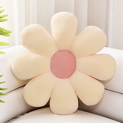 Flower Pillow,Flower Shaped Throw Pillow Christmas Decor Flower Floor Pillow,Seating Cushion,Cute Room Decor &amp; Plush