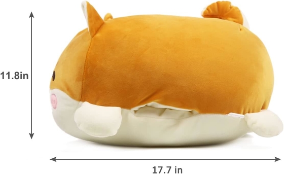 Shiba Inu Plush Pillow Stuffed Animal Cute Plush Toy Squishy Anime Corgi Plushie Fluffy Kawaii Soft Hugging Pillow