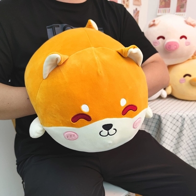 Shiba Inu Plush Pillow Stuffed Animal Cute Plush Toy Squishy Anime Corgi Plushie Fluffy Kawaii Soft Hugging Pillow