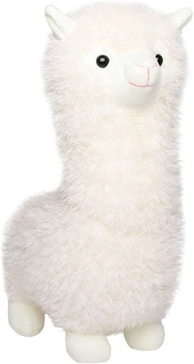 Alpaca wool toy, alpaca stuffed animal large 18 &quot;doll plush throw pillow, soft fluffy cushion super Christmas Valentine'