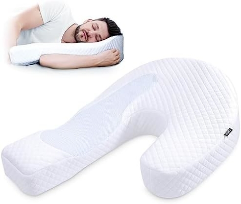 Pillow for Side Sleeper Body Pillow for Adults Memory Foam Pillow with U-Shaped Contoured Support  Pain Relief with