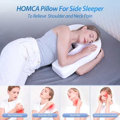 Pillow for Side Sleeper Body Pillow for Adults Memory Foam Pillow with U-Shaped Contoured Support  Pain Relief with