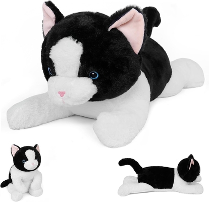 27 inci Kucing Berat hewan boneka, Cuddly Berat Kucing Plush Bantal Raksasa Plushie Hadiah Ideal untuk Orang Dewasa & Anak-anak