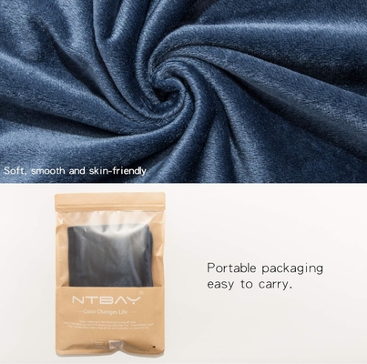 NTBAY 2 Pack Zippered Velvet King Pillowcases, Super Soft and Cozy Luxury Fuzzy Flannel Pillow Cases with Zipper, 20x36