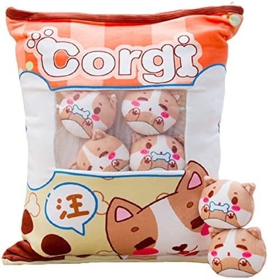 REFAHB Cute Plush Pillow Throw Pillow Removable Stuffed Animal Toys Creative Gifts for Girls (Kitten)
