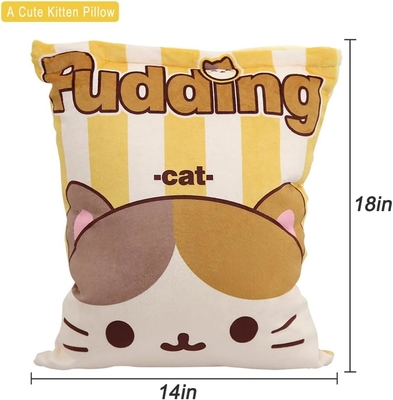 REFAHB Cute Plush Pillow Throw Pillow Removable Stuffed Animal Toys Creative Gifts for Girls (Kitten)