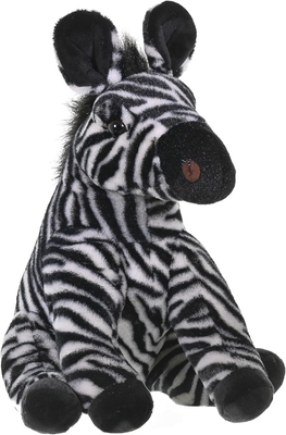 Wild Republic Zebra Plush, Stuffed Animal, Plush Toy, Gifts for Kids, Cuddlekins 12 Inches, Multicolor