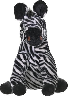 Wild Republic Zebra Plush, Stuffed Animal, Plush Toy, Gifts for Kids, Cuddlekins 12 Inches, Multicolor
