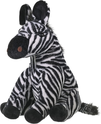 Wild Republic Zebra Plush, Stuffed Animal, Plush Toy, Gifts for Kids, Cuddlekins 12 Inches, Multicolor