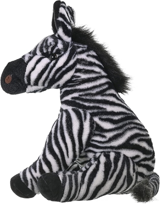 Wild Republic Zebra Plush, Stuffed Animal, Plush Toy, Gifts for Kids, Cuddlekins 12 Inches, Multicolor