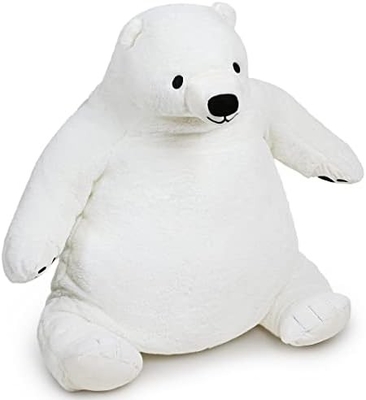 23.6in Dark Brown Teddy Bear Plush Toy Simulation Djungelskog Teddy Bear Stuffed Animal Doll Home