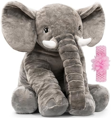 Stuffed Elephant Plush Animal Toy 24 INCH