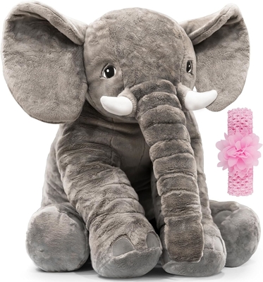 Stuffed Elephant Plush Animal Toy 24 INCH