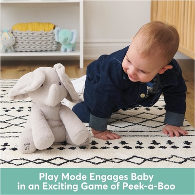 GUND Baby Animated Flappy The Elephant Plush, Singing Stuffed Animal Baby Toy for Ages 0 and Up, Gray, 12&quot;