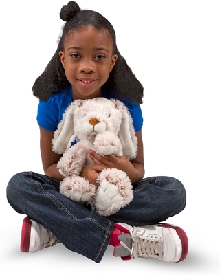 Melissa &amp; Doug Burrow Bunny Rabbit Stuffed Animal (9 inches)