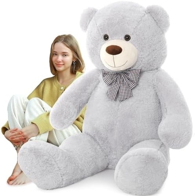 Misscindy Giant Teddy Bear Plush Stuffed Animals for Girlfriend or Kids 47 inch, (White)
