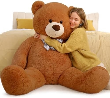 Misscindy Giant Teddy Bear Plush Stuffed Animals for Girlfriend or Kids 47 inch, (White)