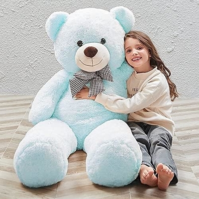 Misscindy Giant Teddy Bear Plush Stuffed Animals for Girlfriend or Kids 47 inch, (White)