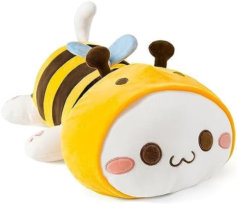 Onsoyours Cute Kitten Plush Toy 25.5" Stuffed Animal Pet Kitty Soft Anime Cat Large Plush Pillow for Kids (White A, 25.5