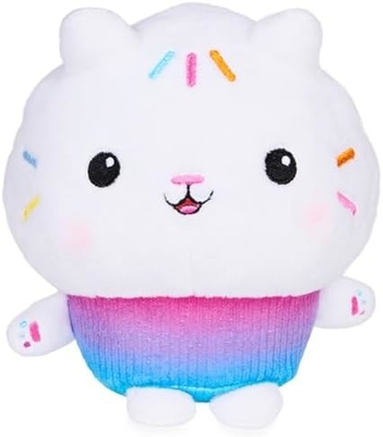 Gabby’s Dollhouse, 7-inch Kitty Fairy Purr-ific Plush Toy, Kids Toys for Ages 3 and up