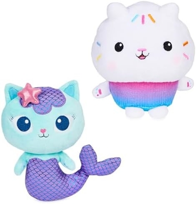 Gabby’s Dollhouse, 7-inch Kitty Fairy Purr-ific Plush Toy, Kids Toys for Ages 3 and up