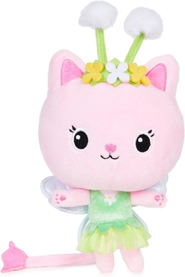 Gabby’s Dollhouse, 7-inch Kitty Fairy Purr-ific Plush Toy, Kids Toys for Ages 3 and up