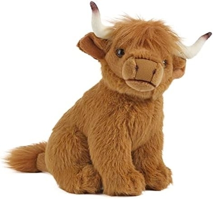 Brown Stuffed Animal | Farm Toy with Sound | Soft Toy Gift for Kids | Naturli Eco-Friendly Plush | 9 Inches