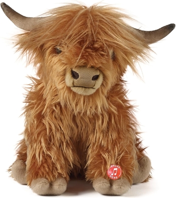 Brown Stuffed Animal | Farm Toy with Sound | Soft Toy Gift for Kids | Naturli Eco-Friendly Plush | 9 Inches