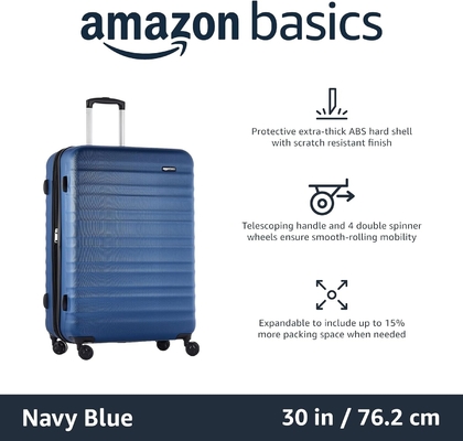 Expandable hard shell suitcase, carrying case with wheels, 28-inch runner with four wheels and scratch-resistant surface
