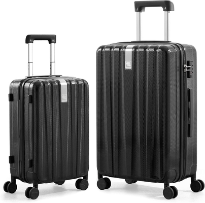 Sets 2 piece Carry On Luggage with Wheels PC Hard Shell Suitcases Lightweight Checked Tsa Luggage Large Travel Suitcase