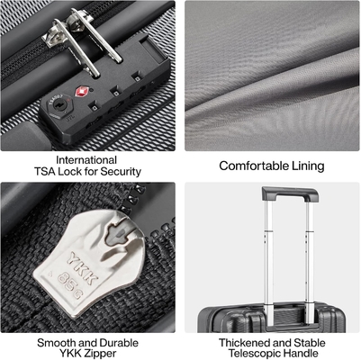 Sets 2 piece Carry On Luggage with Wheels PC Hard Shell Suitcases Lightweight Checked Tsa Luggage Large Travel Suitcase