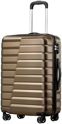 Suitcase PC ABS TSA Luggage 3 Piece Set Lock Spinner Carry on (Teal blue)