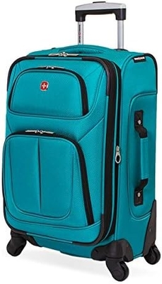 Softside Expandable Luggage, Black, Checked-Large 29-Inch