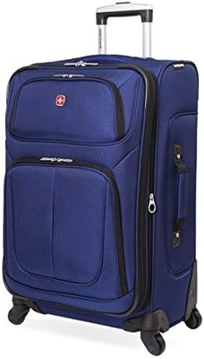 Softside Expandable Luggage, Black, Checked-Large 29-Inch