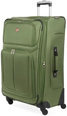 Softside Expandable Luggage, Black, Checked-Large 29-Inch