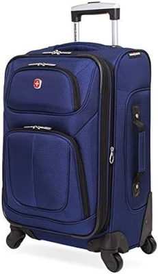 Softside Expandable Luggage, Black, Checked-Large 29-Inch