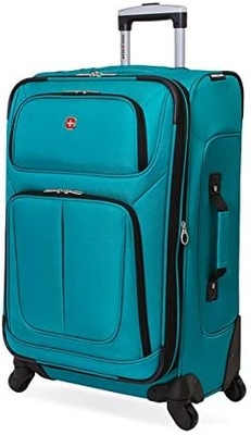 Softside Expandable Luggage, Black, Checked-Large 29-Inch