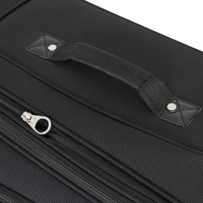 Softside Expandable Luggage, Black, Checked-Large 29-Inch