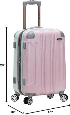 Expandable Luggage with Spinner Wheels, Multicolor, Carry-On 20-Inch