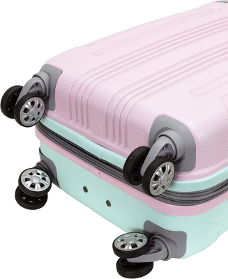 Expandable Luggage with Spinner Wheels, Multicolor, Carry-On 20-Inch