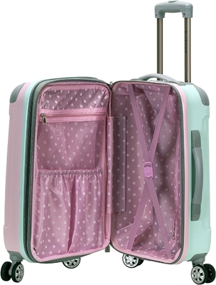 Expandable Luggage with Spinner Wheels, Multicolor, Carry-On 20-Inch