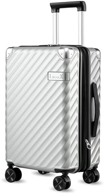 Carry On Luggage 22x14x9 Airline Approved - 35L Polycarbonate Expandable Hard Shell Suitcase with Spinner Wheels