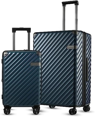 Carry On Luggage 22x14x9 Airline Approved - 35L Polycarbonate Expandable Hard Shell Suitcase with Spinner Wheels
