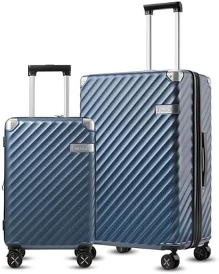 Carry On Luggage 22x14x9 Airline Approved - 35L Polycarbonate Expandable Hard Shell Suitcase with Spinner Wheels
