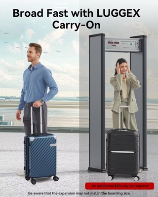 Carry On Luggage 22x14x9 Airline Approved - 35L Polycarbonate Expandable Hard Shell Suitcase with Spinner Wheels