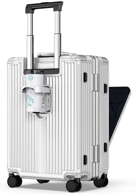 Carry On Luggage, Hard Shell Suitcase With 360°Spinner Wheels, Airline Boarded Suitcase &amp; Lsa Lock Dual Zippers.
