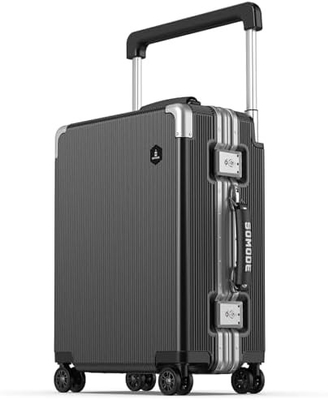 Carry On Luggage, Hard Shell Suitcase With 360°Spinner Wheels, Airline Boarded Suitcase &amp; Lsa Lock Dual Zippers.
